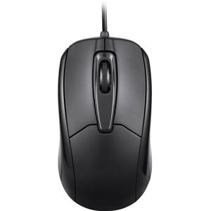 Perixx - PERIMICE-209 P - Muis - Kabelgebonden - Optisch - Zwart - 3 Toetsen - 1000 dpi