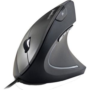 Perixx - Perimice 513 - Ergonomische Muis - Bedraad - Anti Slip Coating - Verticale Muis - Rechtshandig - 1600 DPI