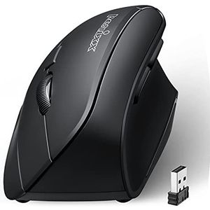 Perixx - PERIMICE-715II - Draadloze Ergonomische Muis - Zwart - Voor Rechtshandigen