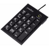 Perixx PERIPAD-202UB Toetsenbord - USB - Zwart - 19 Toetsen - Stille Toetsen
