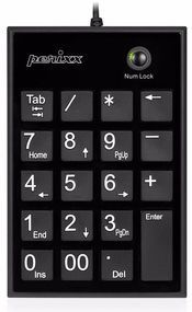 Perixx PERIPAD-202UB Toetsenbord - USB - Zwart - 19 Toetsen - Stille Toetsen