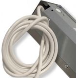 Hoekstopcontact 2-voudig RVS Thebo