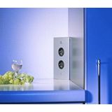 Hoekstopcontact 2-voudig RVS Thebo