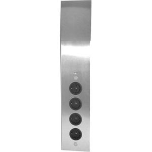 Energie-hoekzuil 4ST stopcontact - Met USB lader. Belgische aarding.