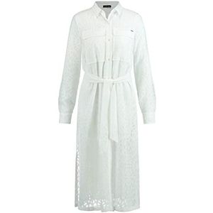 Taifun Dames tuniek/lange blouse blouse, gebroken wit, 34