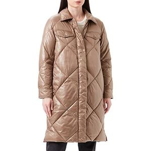 Taifun damesmantel niet-wol, taupe, 36