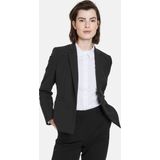 TAIFUN - Blazer - Zwart - Revers Kraag, Knoopsluiting, Licht Gevoerd, Slanke Pasvorm