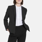 TAIFUN - Blazer - Zwart - Revers Kraag, Knoopsluiting, Licht Gevoerd, Slanke Pasvorm
