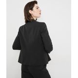 TAIFUN - Blazer - Zwart - Revers Kraag, Knoopsluiting, Licht Gevoerd, Slanke Pasvorm