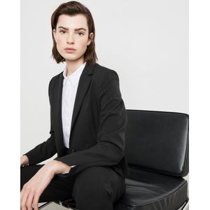 TAIFUN - Blazer - Zwart - Revers Kraag, Knoopsluiting, Licht Gevoerd, Slanke Pasvorm