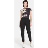 TAIFUN - Pantalon - Zwart - Slimfit - 7/8 Lengte