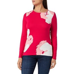 Taifun 471407-16307 T-shirt voor dames, Heet roze patroon