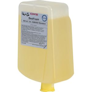 CWS Zeepschuim Best Foam, huidvriendelijk, VE = 12 flessen à 0,5 l, standaard, geel