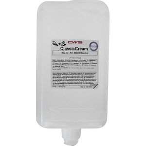CWS Zeepcrème Classic Cream, VE = 12 flessen à 1 l, neutraal, zonder parfum
