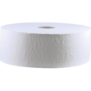 Toiletpapier grote rollen tissue, gerecycled, 2-laags, naturel, grote rol CWS