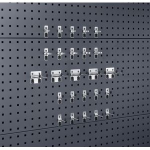 Bott Gereedschaphouder-assortiment | BxH mm | 15 haken/10 klemmen 25-delig | 1 stuk - 14030210 14030210