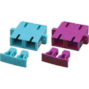 FibreFab - SC/SC Koppeling Duplex - Blauwe Glasvezelkoppeling - Netwerk Accessoires