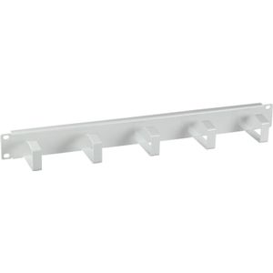 19" Rangeelpaneel - 1U - 5-voudig - Staal - Grijs