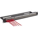 EFB Elektronik - 37598.1 - Patch Panel - Zwart - 1U