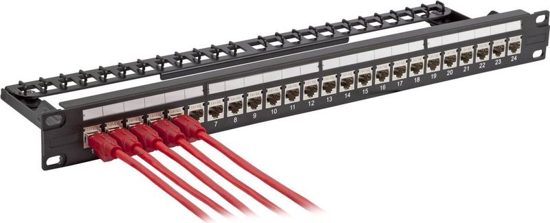 EFB Elektronik - 37598.1 - Patch Panel - Zwart - 1U
