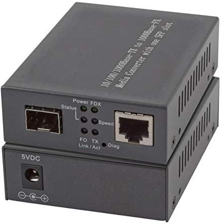 EFB Elektronik - EL029 - Netwerk Media Converter - Zwart - 1000 Mbit/s