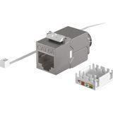 Cat6a Keystone - RJ45 - Zink - Geschikt voor Cat6a en Cat7 Kabels
