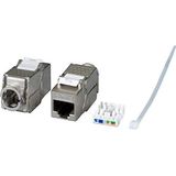 Cat6a Keystone - RJ45 - Zink - Geschikt voor Cat6a en Cat7 Kabels