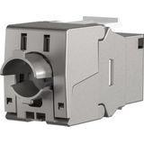 Keystone - RJ45 - Cat8 S/FTP - Geaard - Zink