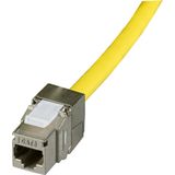 Keystone - RJ45 - Cat8 S/FTP - Geaard - Zink