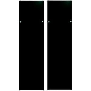 EFB Elektronik Zijpaneel voor PRO 47HE, D=1200, 2 delen, RAL9005, elk 2 delen, Accessoires voor serverkasten, Zwart