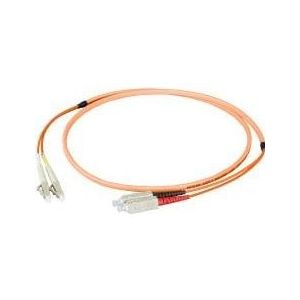 EFB Elektronik Duplex Jumper LC-SC 50/125µ, OM2, LSZH, oranje, Platte Twin 3x5mm, 15m (U/FTP, CAT6, 15 m), Netwerkkabel