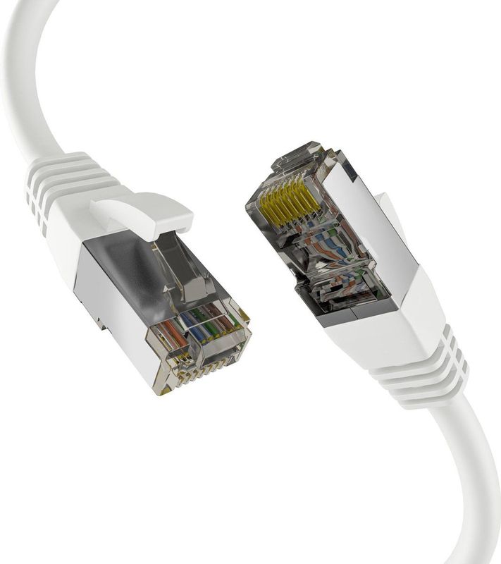 EFB CAT8.1 wit 1m RJ45 PATCHKABEL S/FTP PIMF