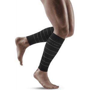 CEP - Reflectie Calf Sleeves - Zwart - Compressiekousen
