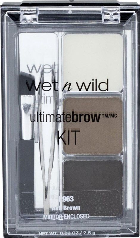 Wet 'n Wild - Ultimate Brow Kit - Wenkbrauw Make-up - Ash Brown - 2,5 g