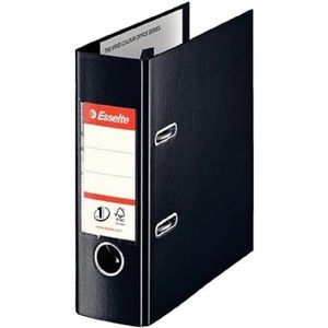 ESSELTE 468670 - Archivador voor palanca met ruitpatroon, DIN A5, 75 mm, kleur zwart