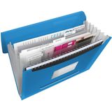 F&#228;chermappe Vivida A4 PP 6 F&#228;cher transluzent blau