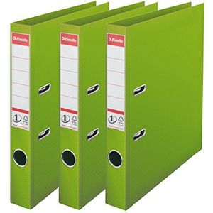 Esselte Nr. 1 ordner, 3 St. Rug: 50 mm lichtgroen
