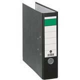 Grüner Balken Ordner Rückenbreite 8 cm DIN A4 Karton schwarz marmoriert