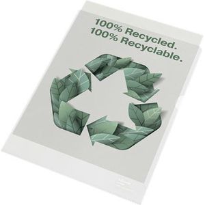 Esselte - A4 Zichtmappen - 100 Stuks - Transparant - Gerecycled PP