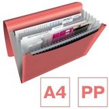 F&#228;chermappe Colour'Breeze A4 PP koralle