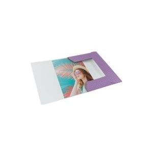 4 x Esselte Eckspannermappe Colour'Breeze A4 Karton lavendel