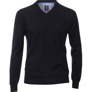 Redmond heren trui katoen - V-hals - marine blauw