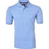 Redmond - Basic - Poloshirt - Licht Blauw - 100% Katoen, Korte Mouwen, Wijd Model
