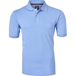 Redmond - Basic - Poloshirt - Licht Blauw - 100% Katoen, Korte Mouwen, Wijd Model