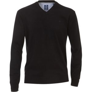 Redmond - Heren Trui - Zwart - 100% Katoen - Licht Getailleerd