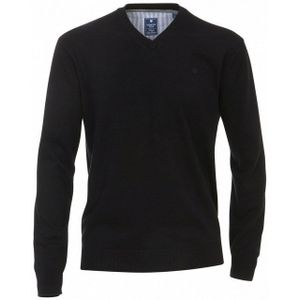 Redmond - Heren Trui - Zwart - 100% Katoen - Licht Getailleerd