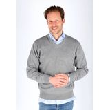 Redmond - Casual Trui - Grijs - V-hals - 100% Katoen