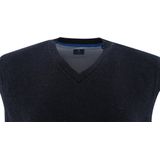 Redmond heren spencer katoen - V-hals - marine blauw
