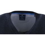 Redmond heren spencer katoen - V-hals - marine blauw