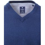 Redmond - Casual Trui - Donkerblauw - V-hals - 100% Katoen